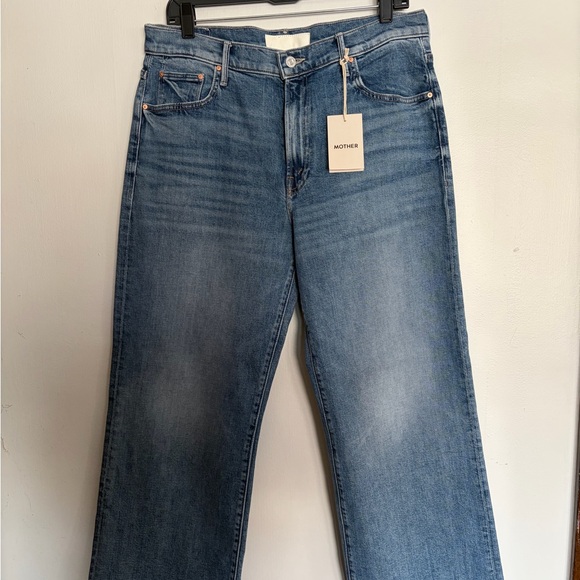 MOTHER Classic Blue Cropped Jeans